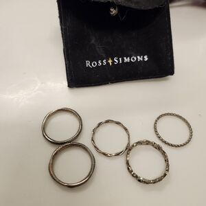 Ross-Simons Elegant Stackable Ring Collection Size 9
